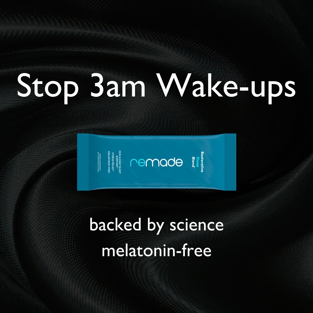 Remade Restorative Sleep Supplement Facebook ad