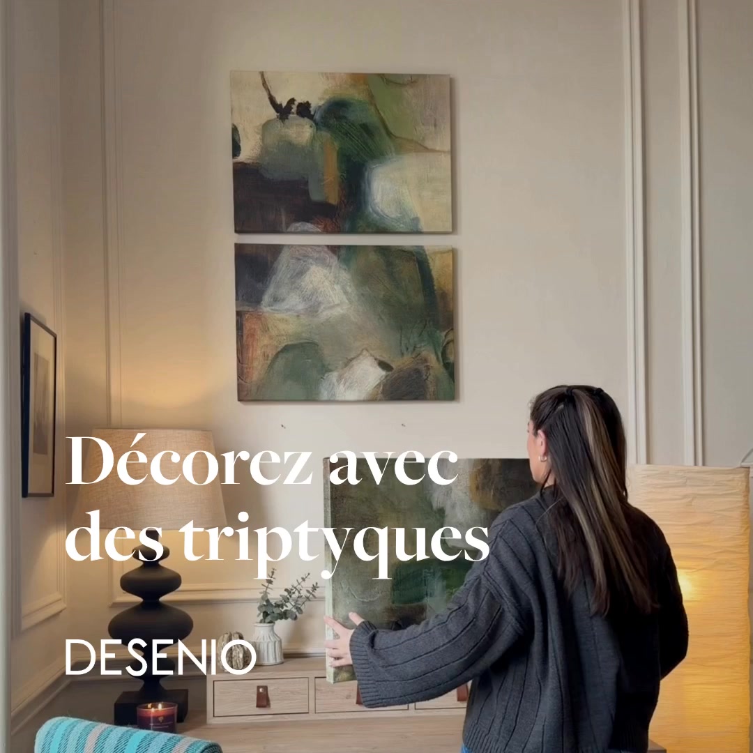 Desenio Facebook ad: Nouveaux trios d'affiches & toiles