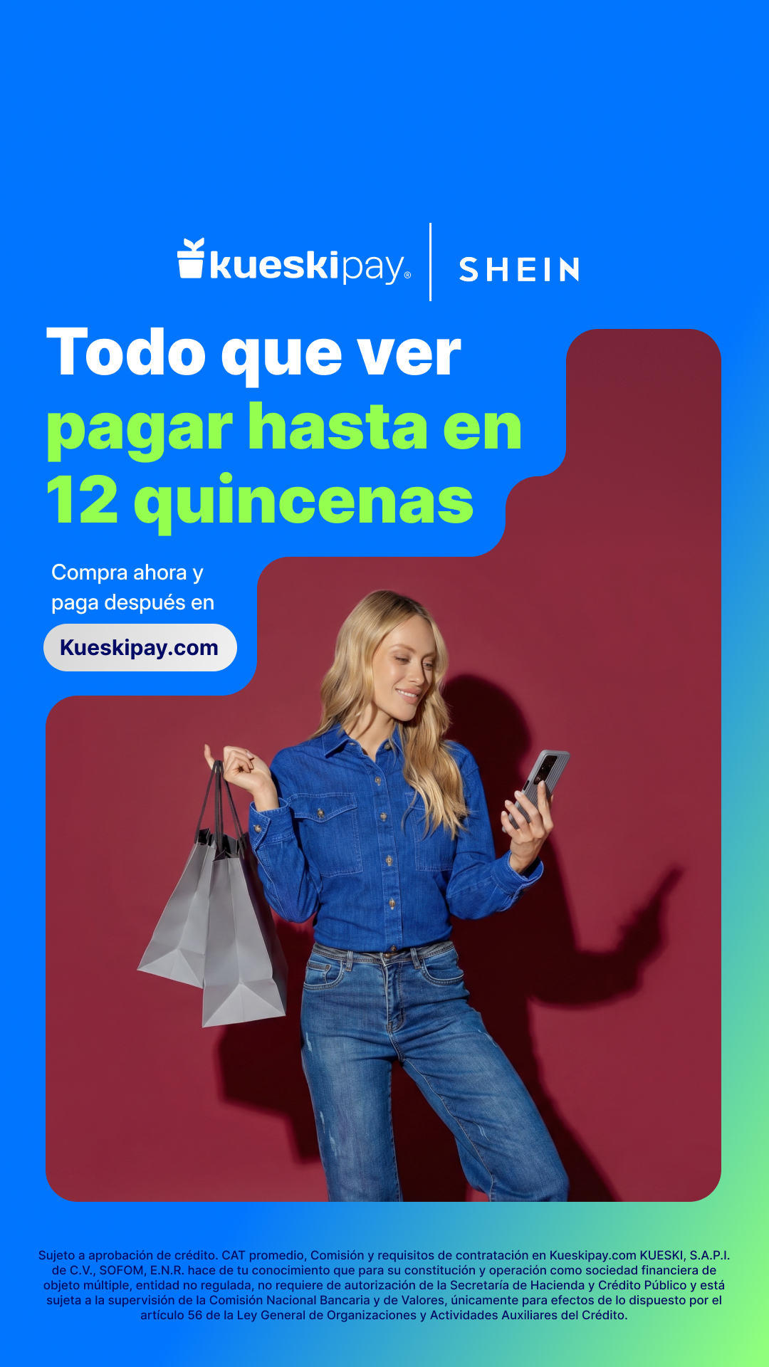 Kueski Pay Facebook ad: Estrena en Shein hoy