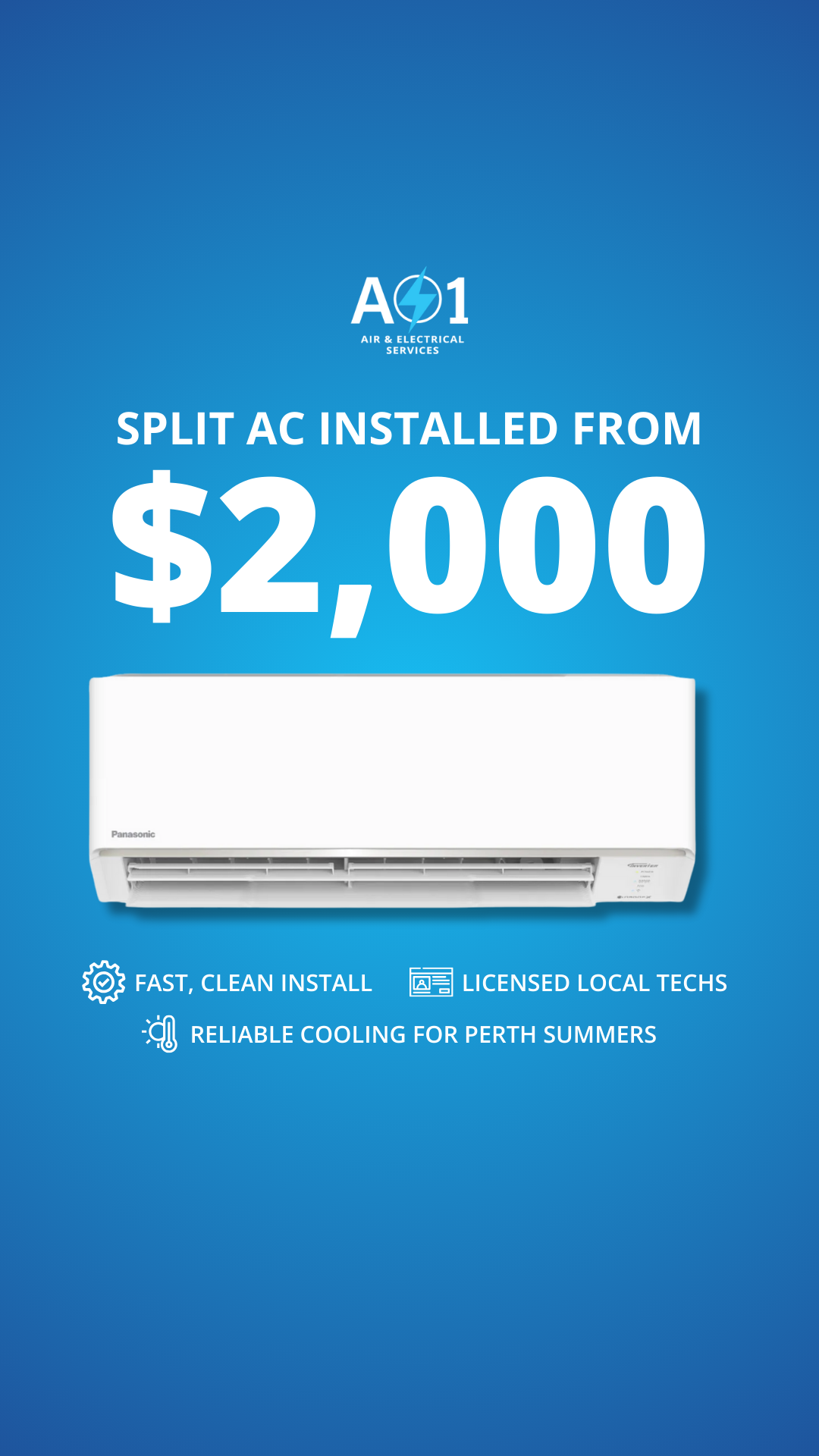A1Air&Electrical  Facebook ad