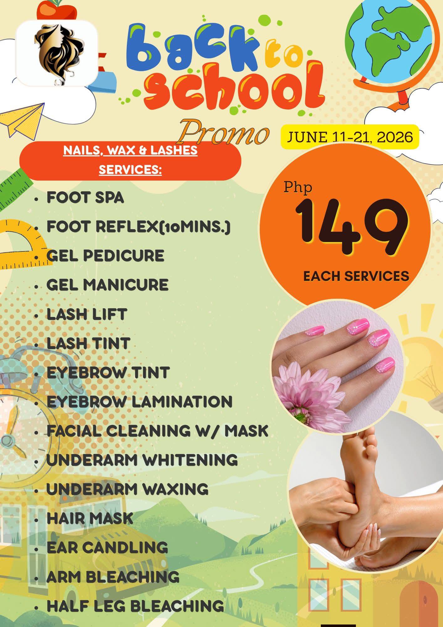 Alyana’s Shantina Bouture Salon and Spa Facebook ad: BACK TO SCHOOL PROMO