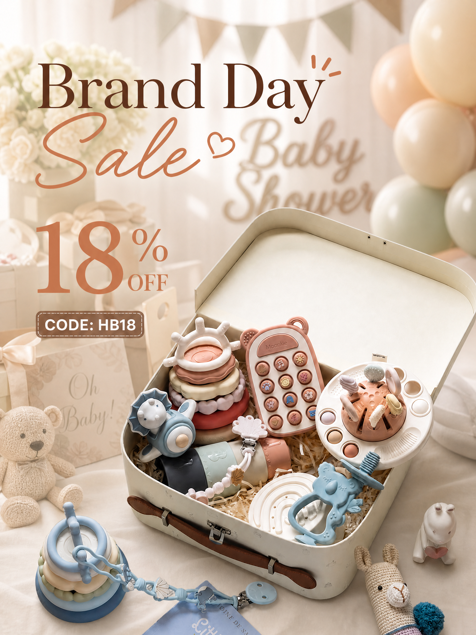 Moonkie Facebook ad: Personalized Baby Gifts