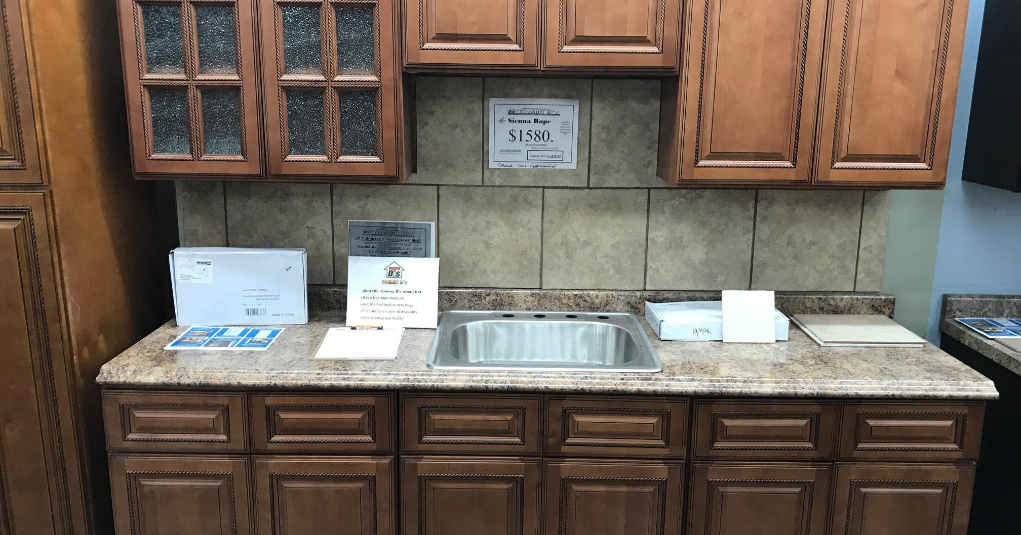 TOMMY D'S KITCHEN CABINETS AND HOME IMPROVEMENT Facebook ad: Tommy D's sells Kitchen & Bath Cabinets at…