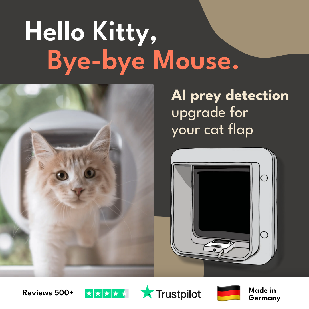 Zeromouse Facebook ad: Kattlucka med chip och bytesdetektering