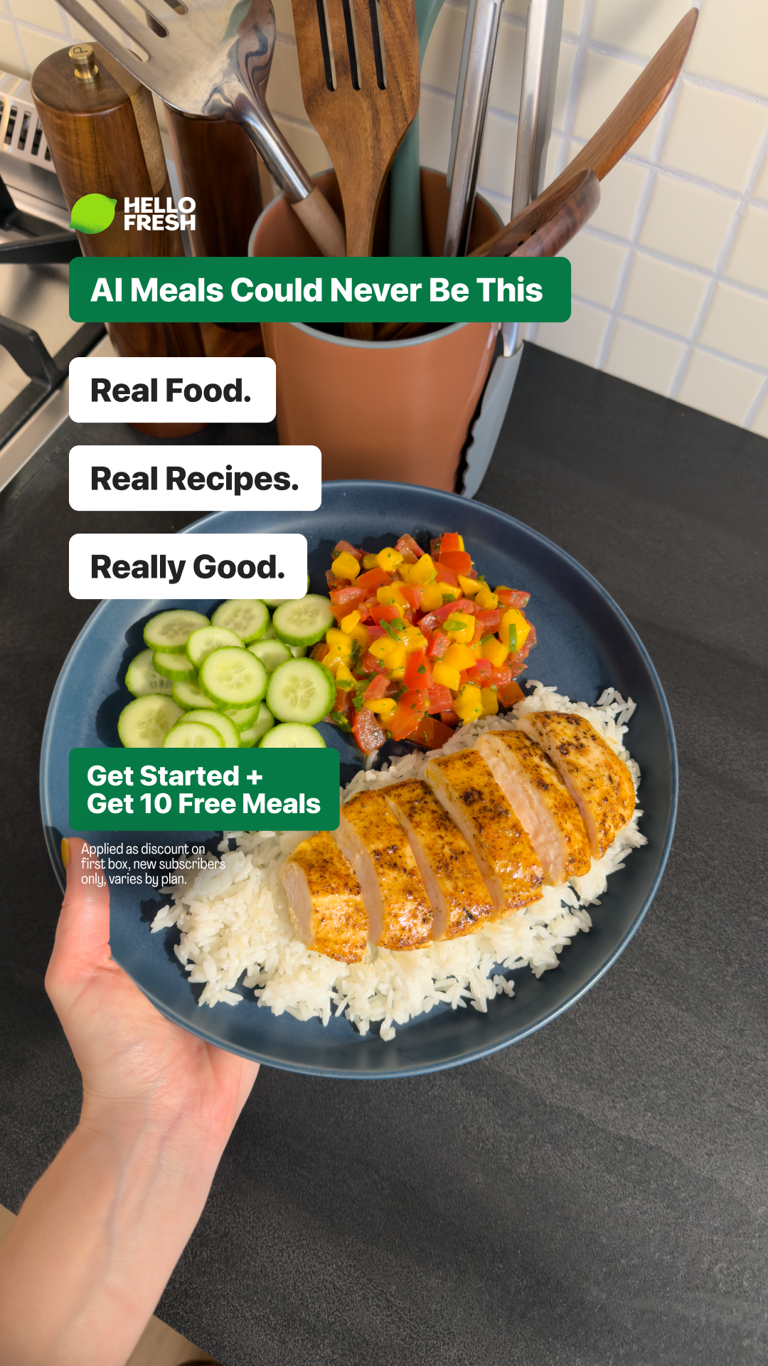HelloFresh Facebook ad
