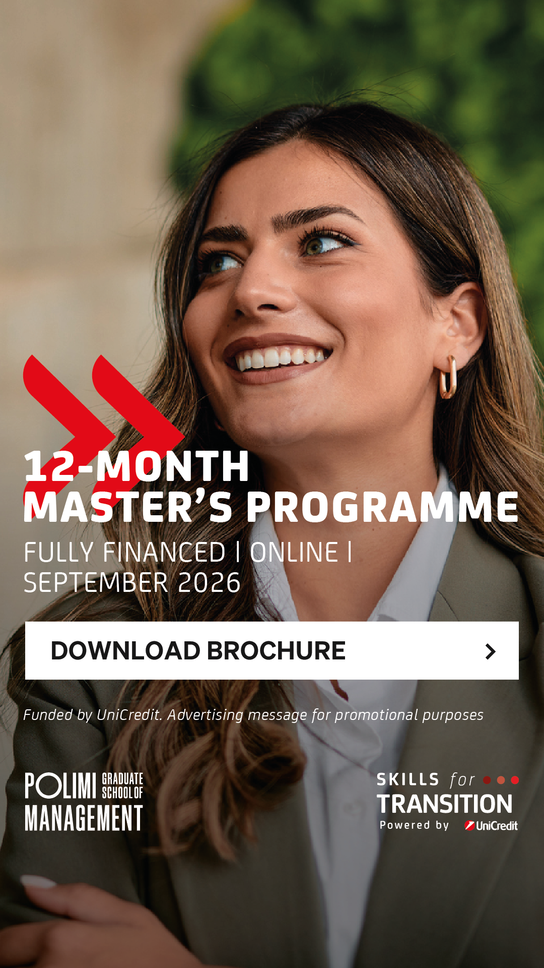 POLIMI Graduate School of Management Facebook ad