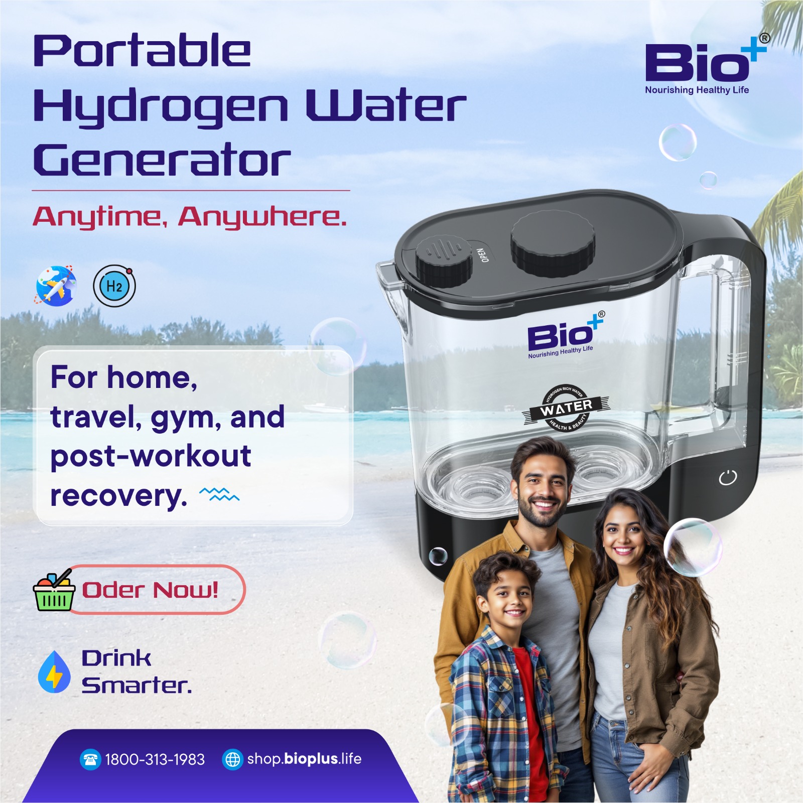 BioPlus Water Facebook ad