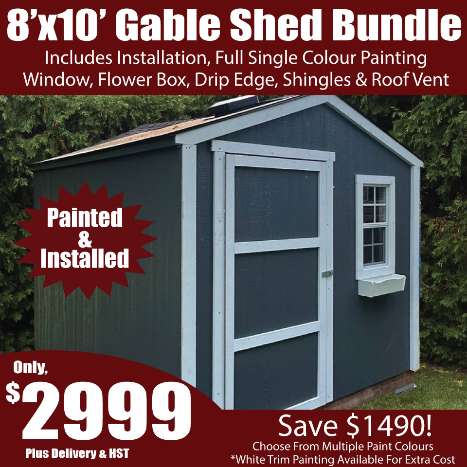 Shed In A Day Facebook ad: Check out our 8'x10' Gable Style Shed w/…