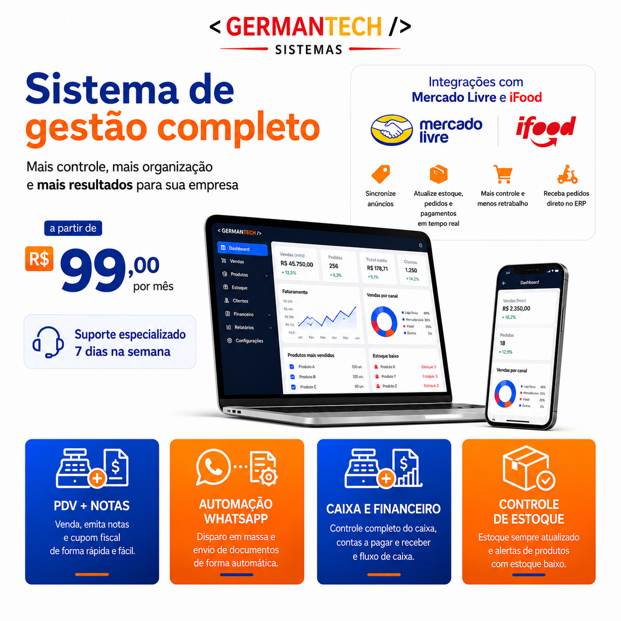 German Tech Soluções em Sistemas Facebook ad: Converse conosco