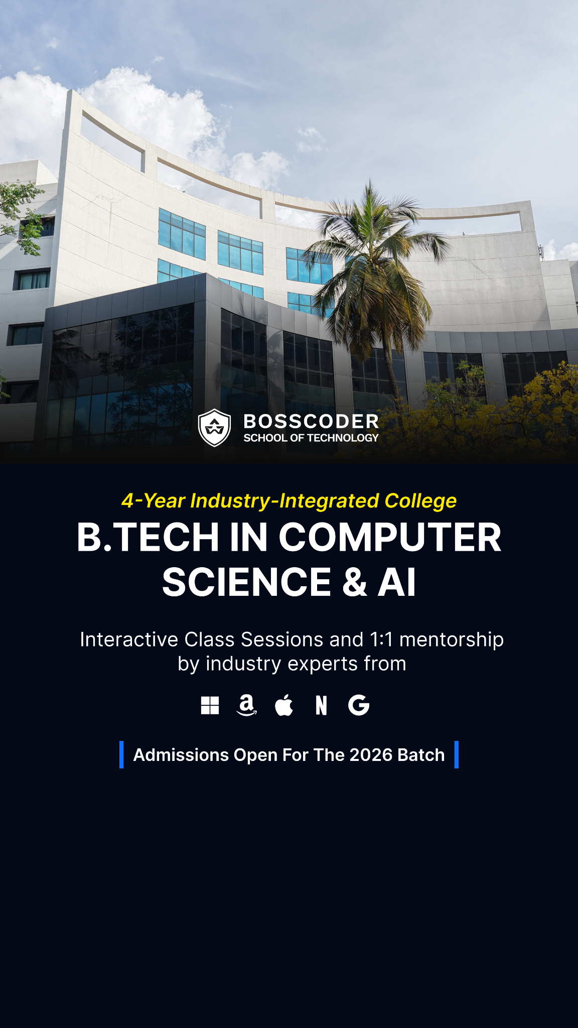 Bosscoder School of Technology Facebook ad from Feb 2, 2026