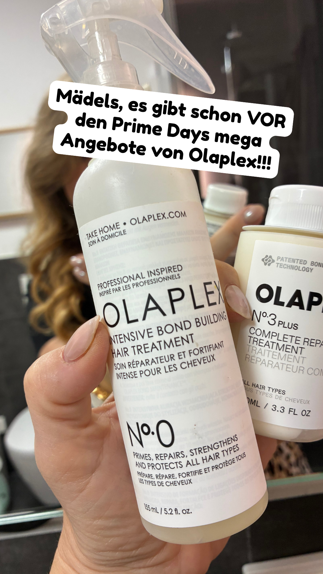 Sarahsmamasachen Facebook ad: Angebot Olaplex