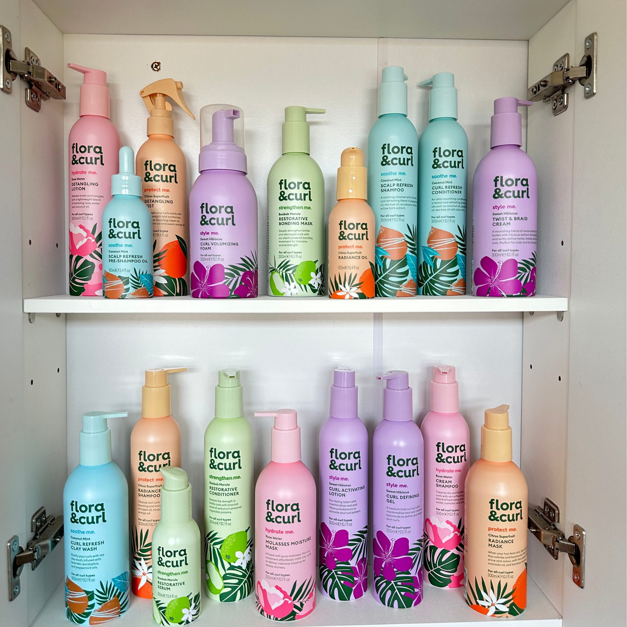 Flora & Curl Haircare Facebook ad