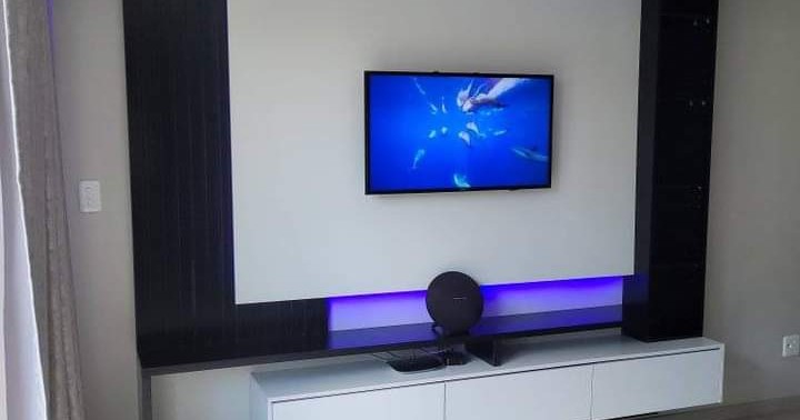 TV stands warehouse Facebook ad
