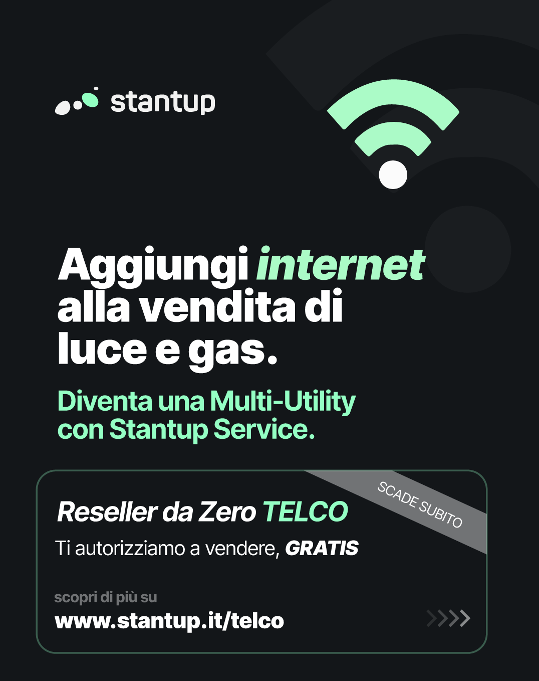 Stantup Facebook ad: Sei un reseller di energia
