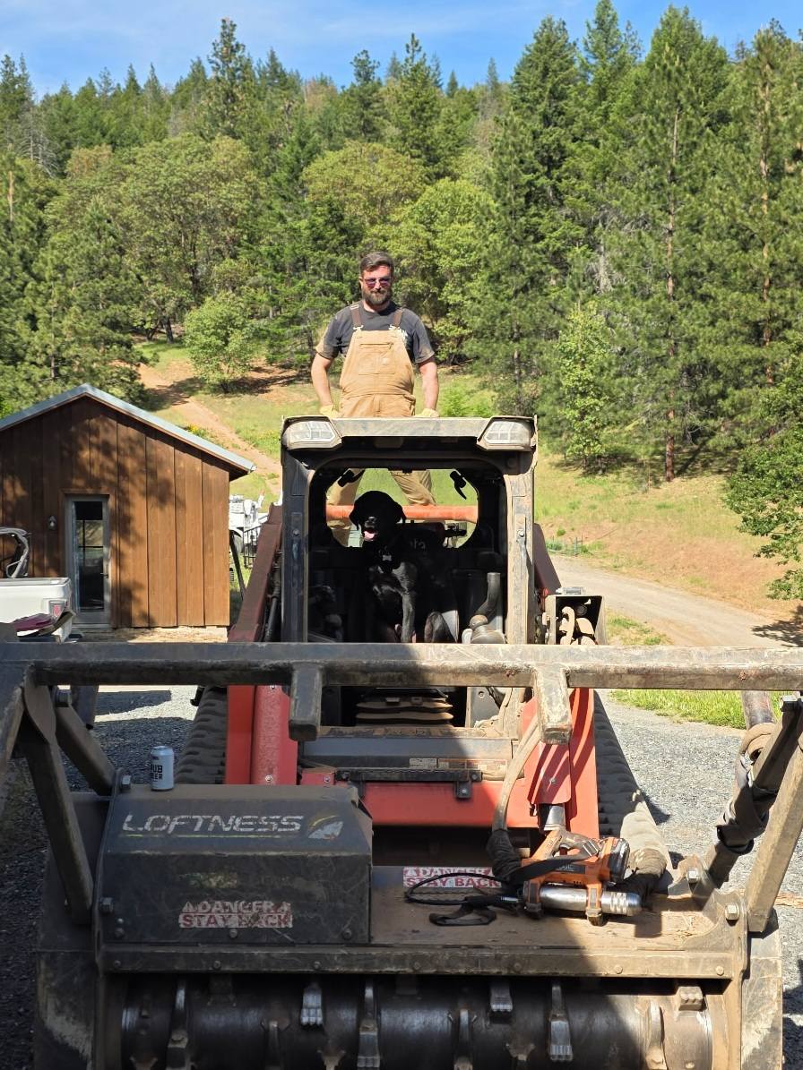 Ground Forge Clearing LLC Facebook ad: Got our number one operator on the job.