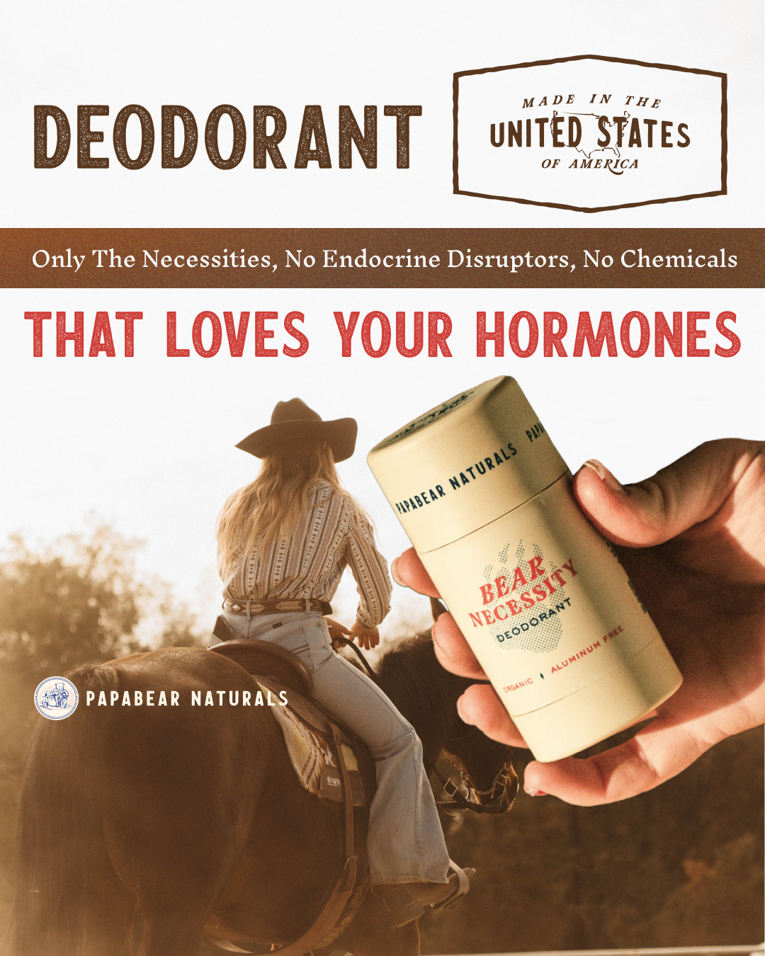 Papabear Naturals Facebook ad