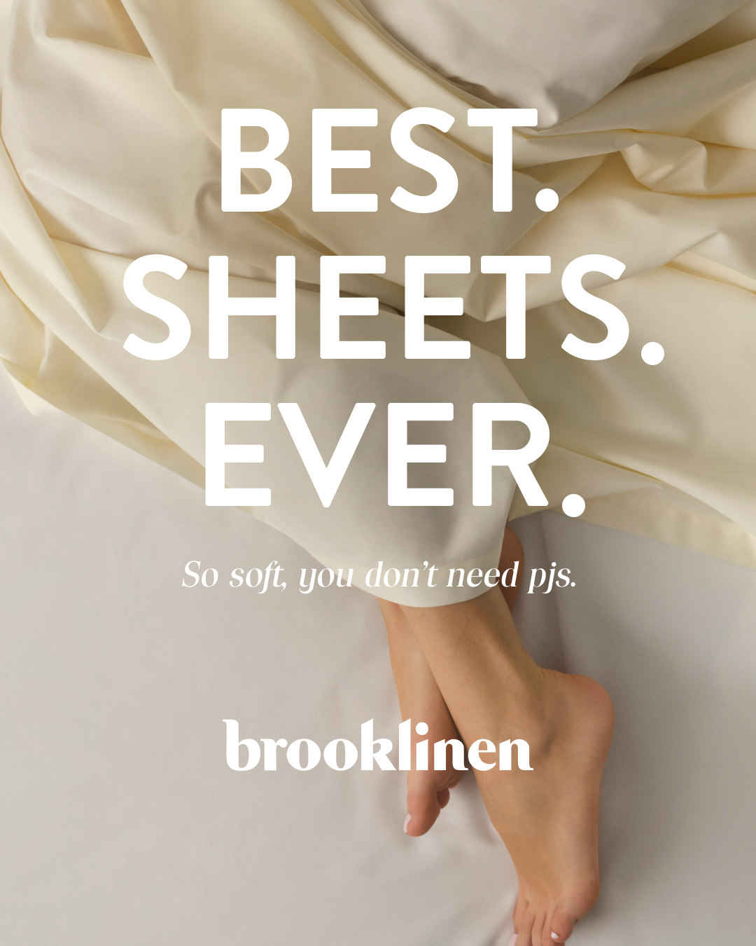 Brooklinen Facebook ad: So #@#$ing Soft Sheets