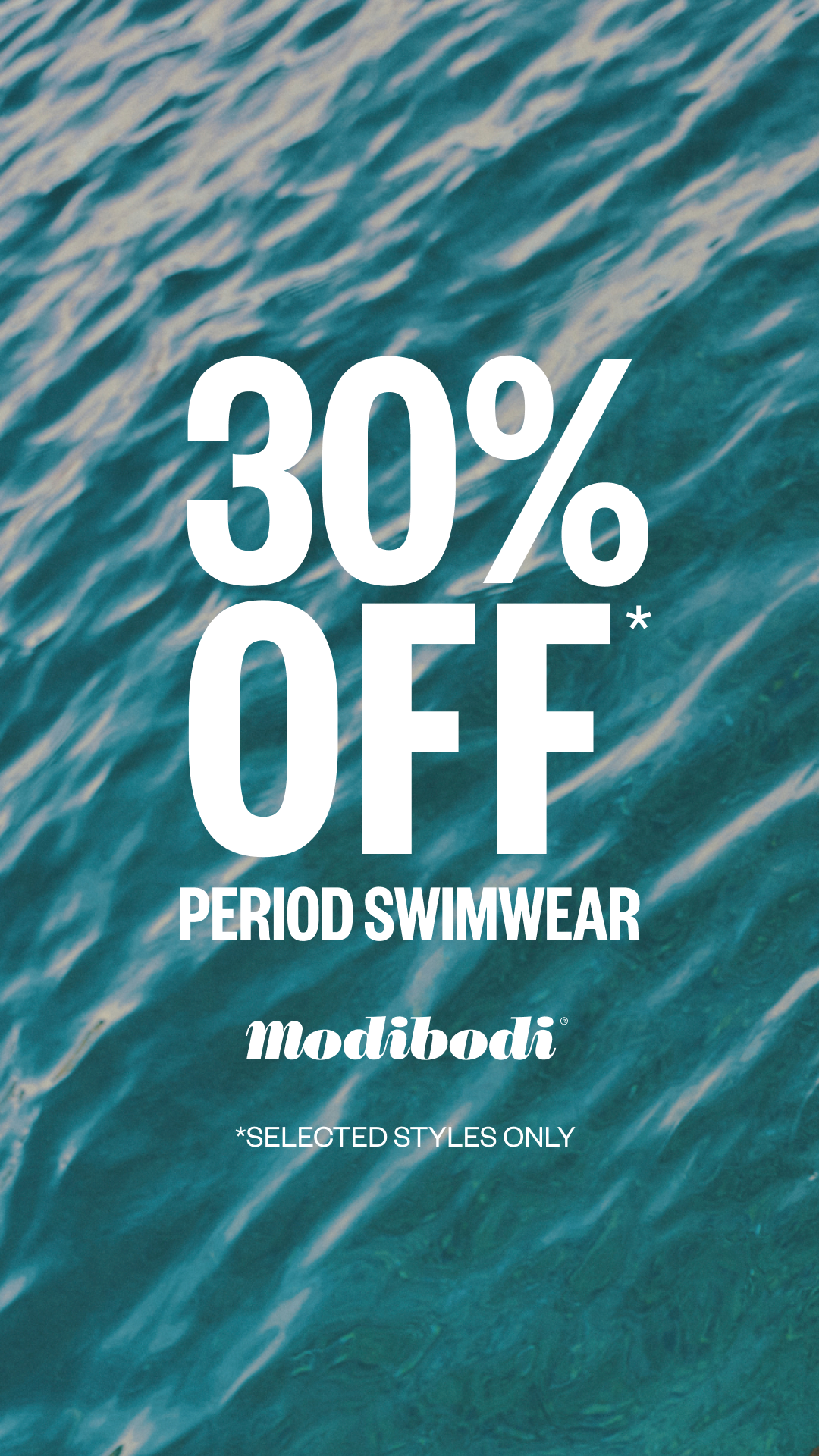 Modibodi Facebook ad: Save on bestselling period essentials