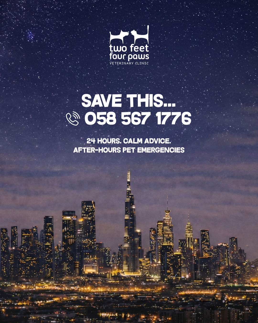 2Feet4Paws Veterinary & Exotics Clinic Facebook ad: Something seems wrong?