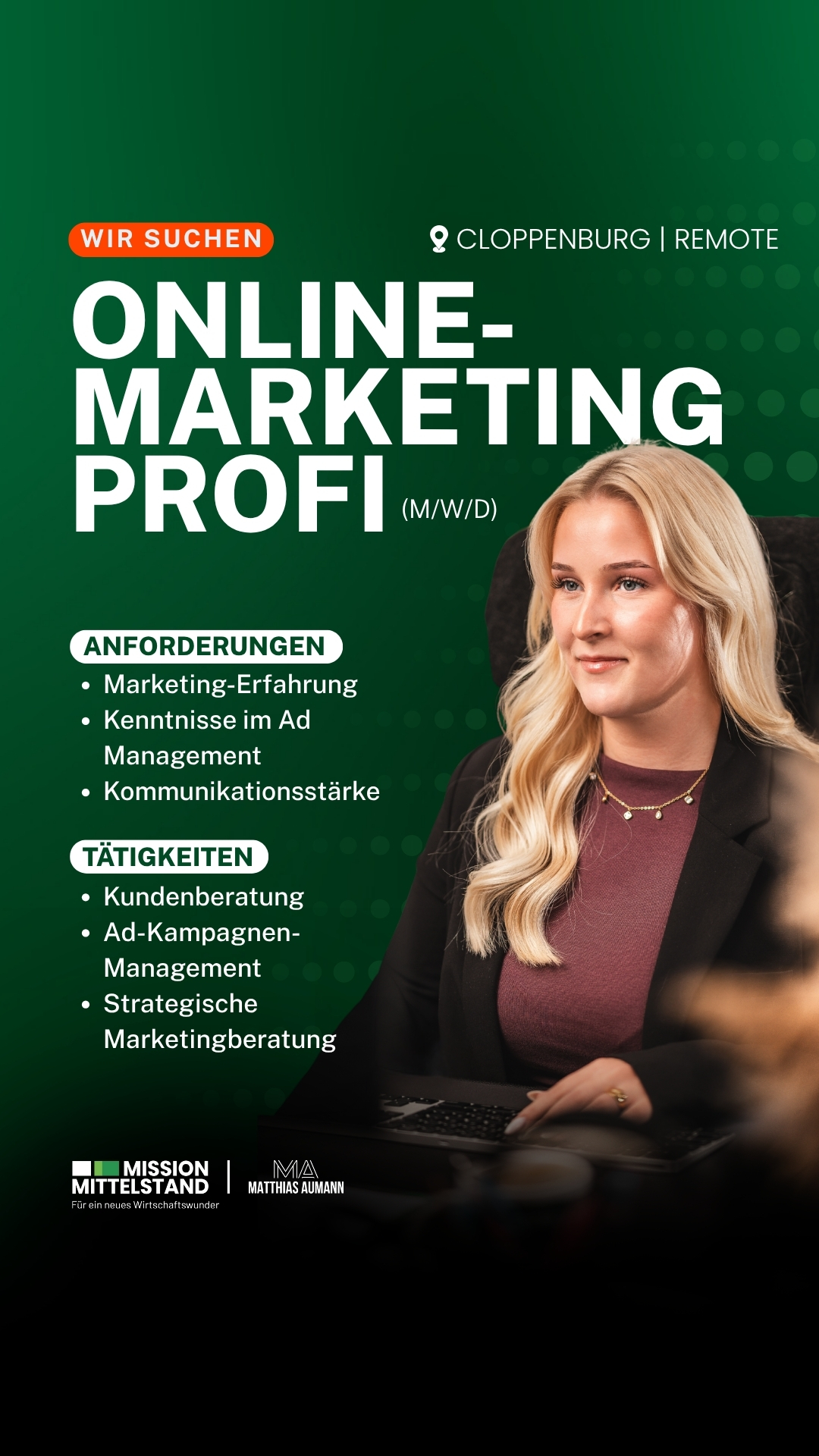 Mission Mittelstand Karriere Facebook ad