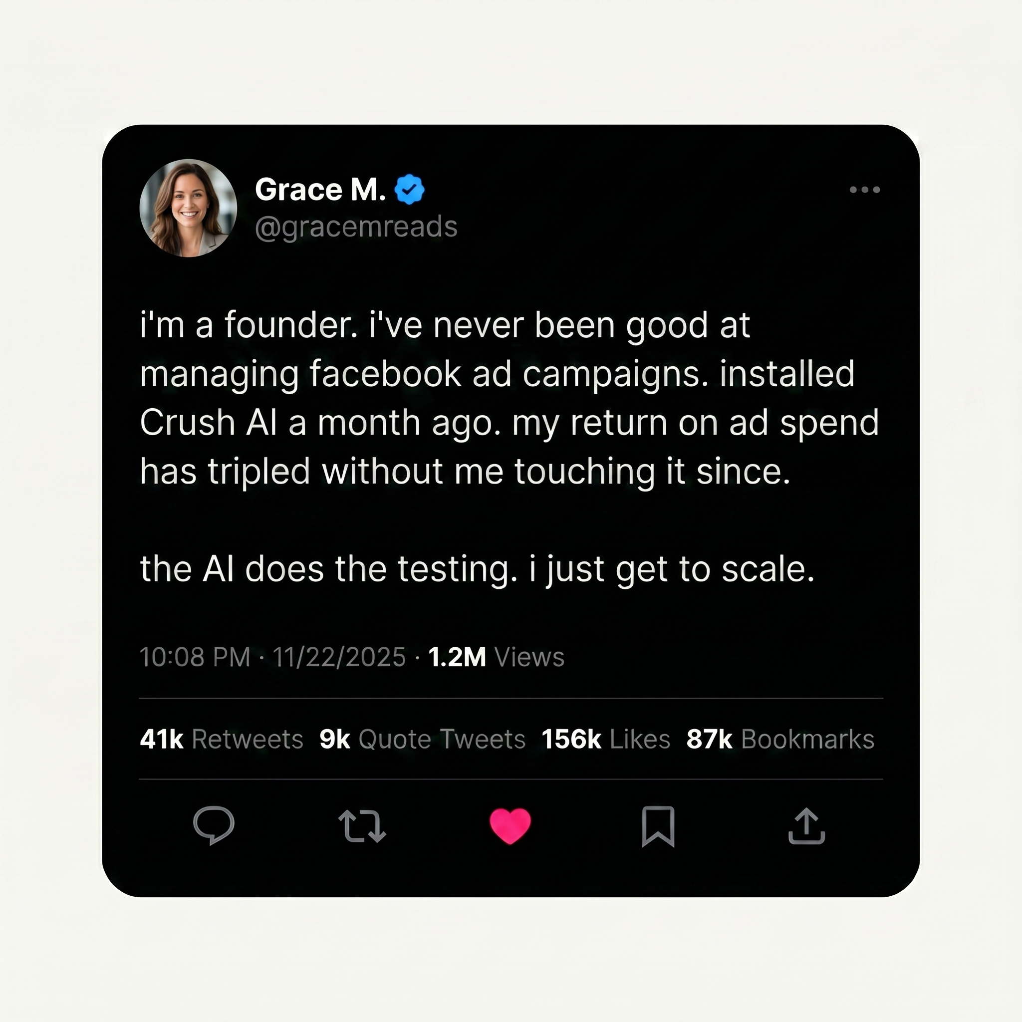 trycrush.ai Facebook ad