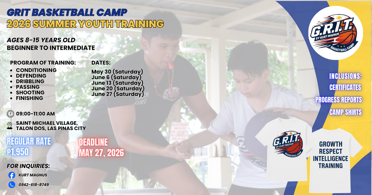 GRIT Basketball Camp Facebook ad: GRIT Basketball Camp, May 2026 Youth Summer Training