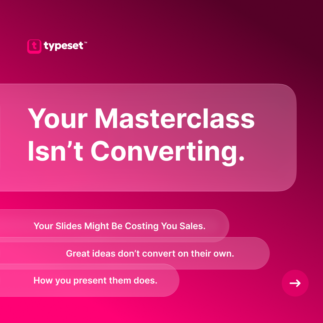 Typeset Facebook ad
