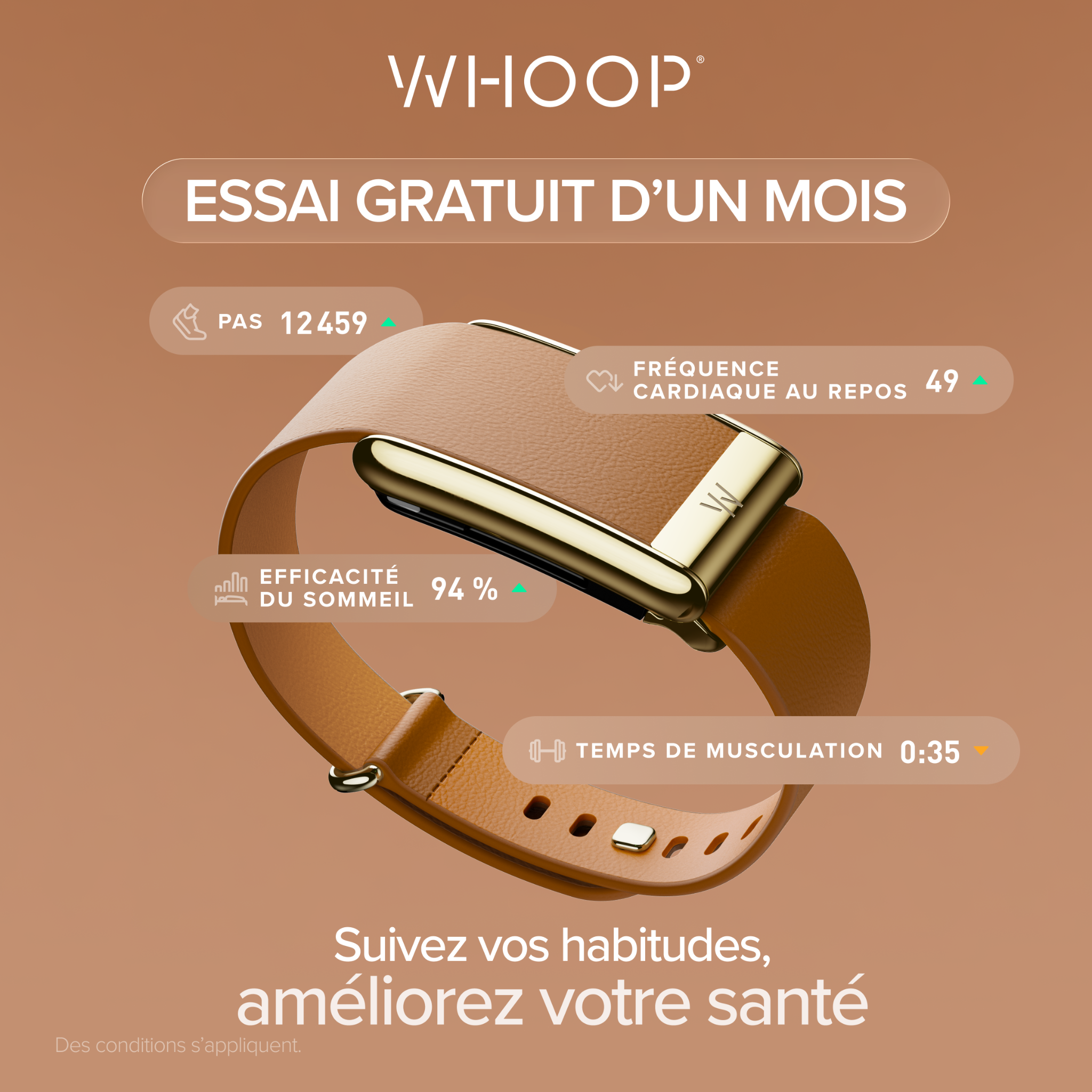 WHOOP Facebook ad