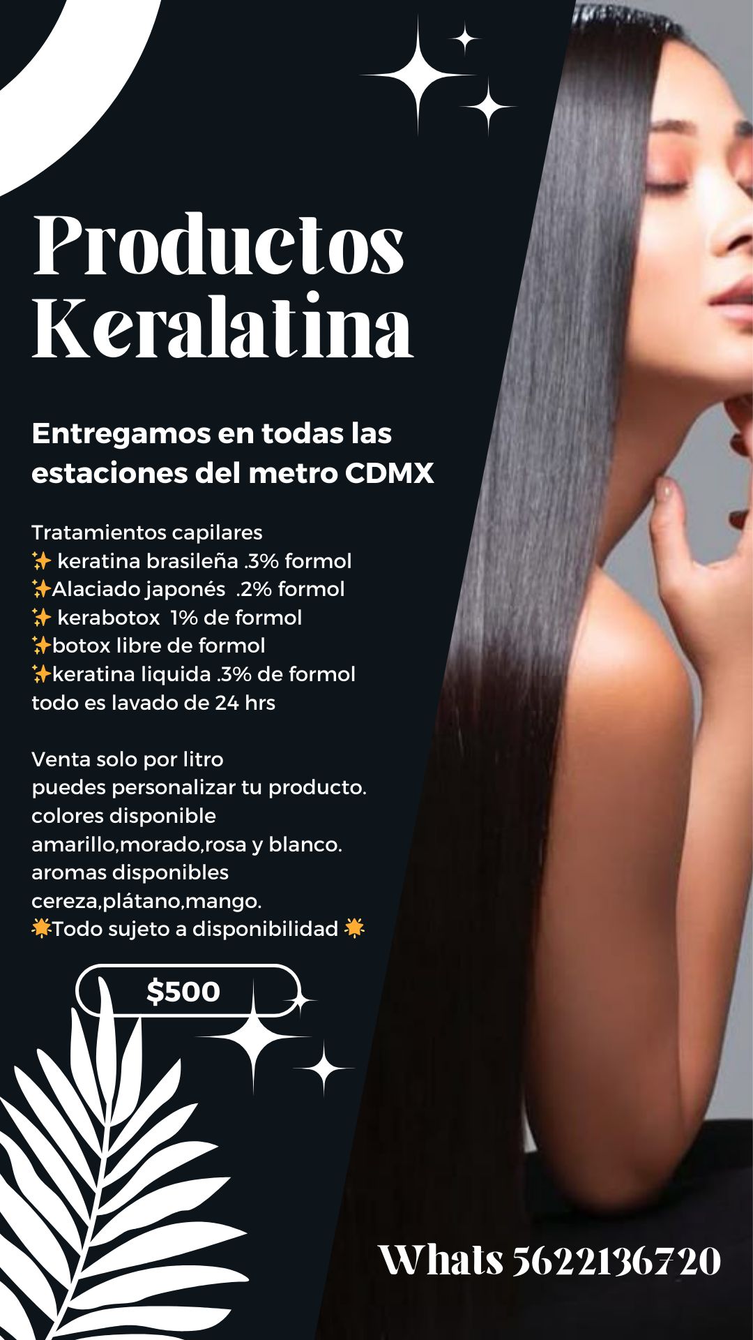 keralatina Facebook ad: fabricantes de keratinas.