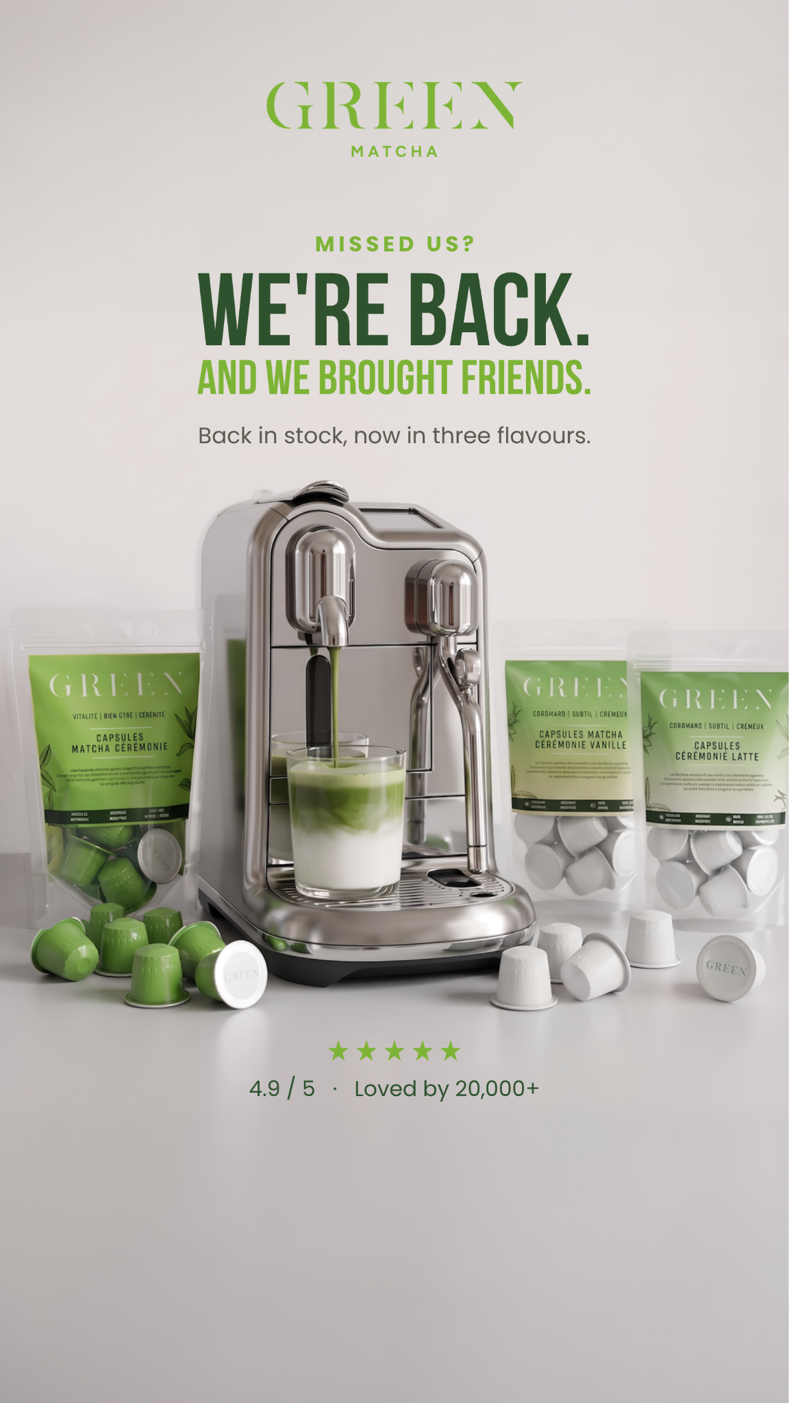 Green Facebook ad