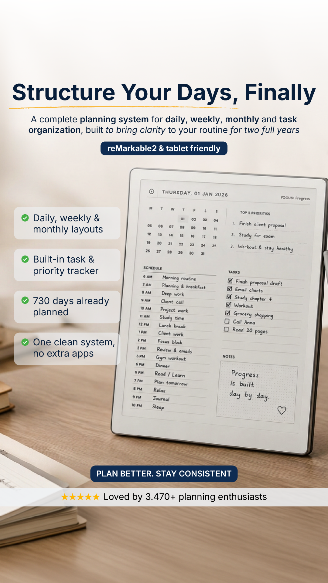 A2digitalstore Facebook ad: Stop Feeling Disorganized