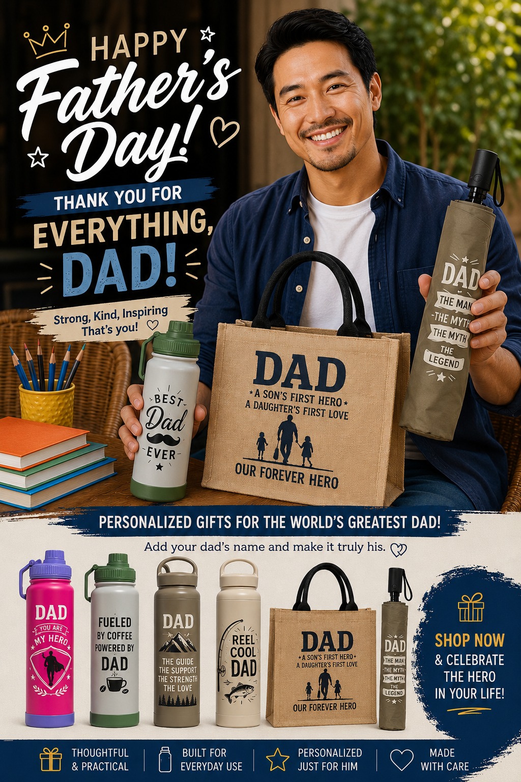 Mm-Crafts Facebook ad: Celebrate the hero in your life this Father’s…