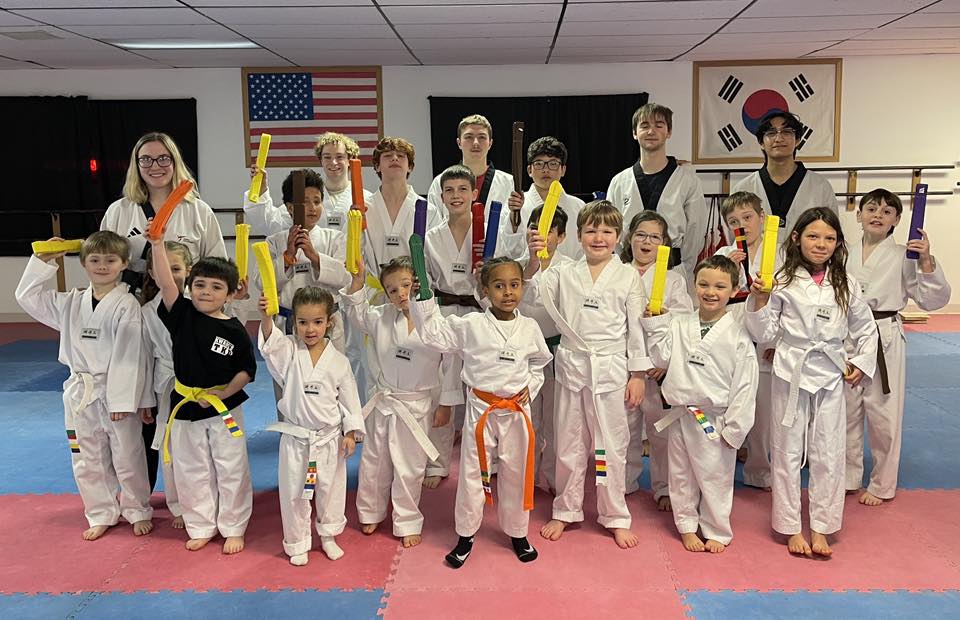 Kwang's Taekwondo Academy Facebook ad: February Testing & Black Belt Ceremony