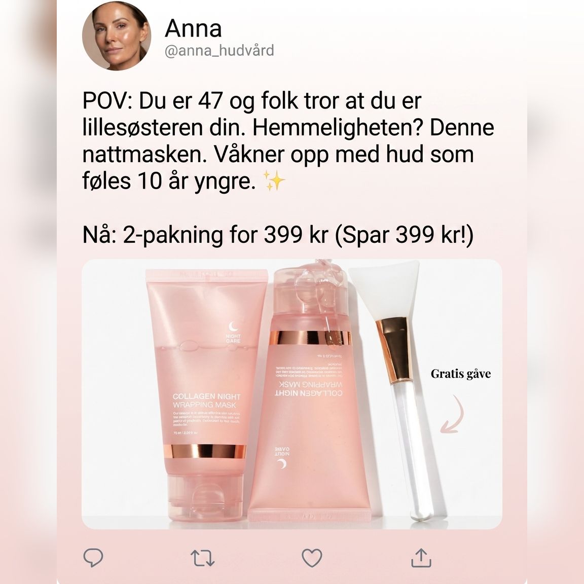 Glowtoxx Facebook ad