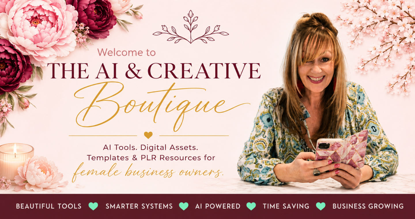 Jackie Frith Facebook ad: NEW: AI & PLR Boutique