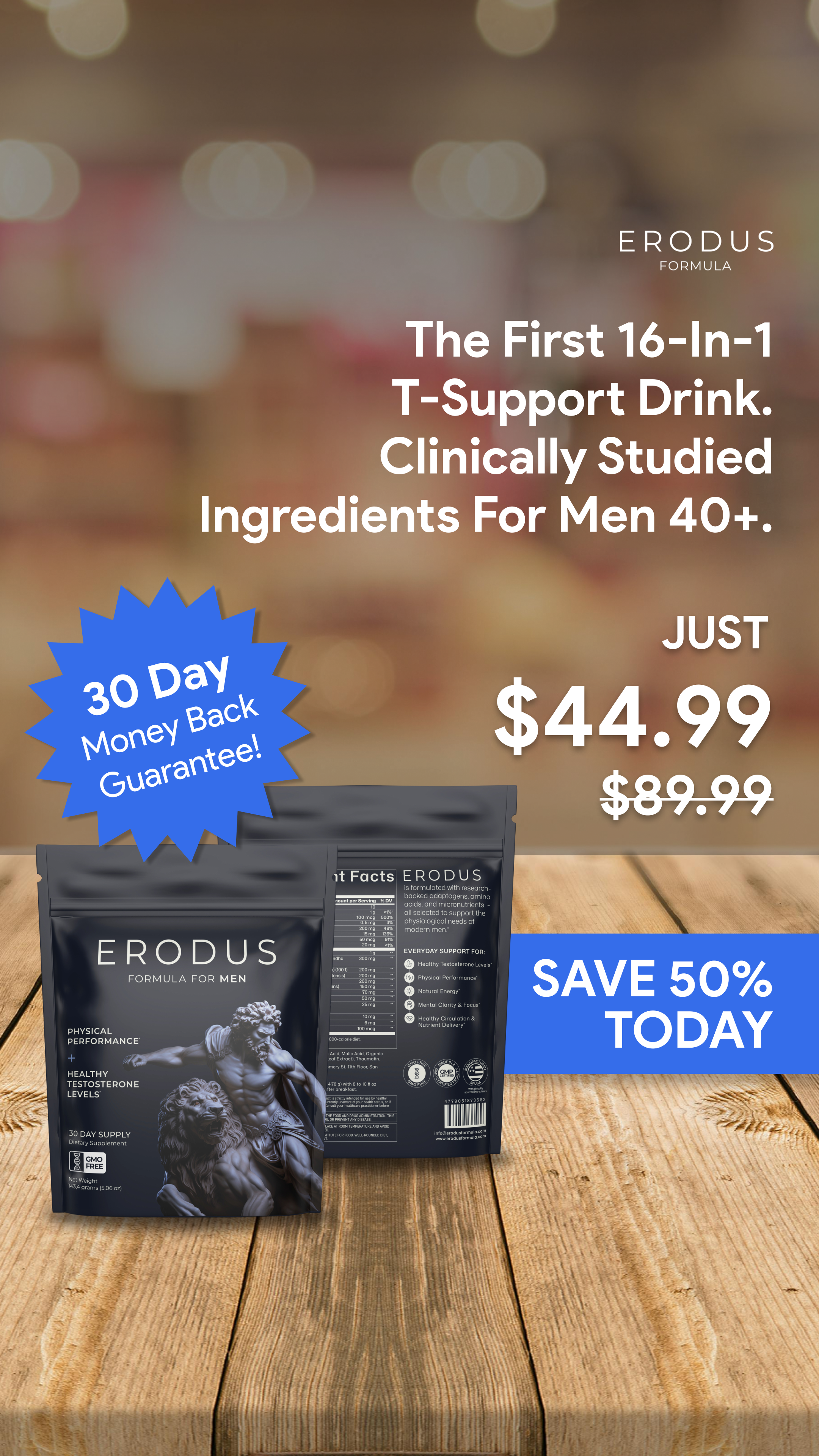 Erodus Formula For Men Facebook ad