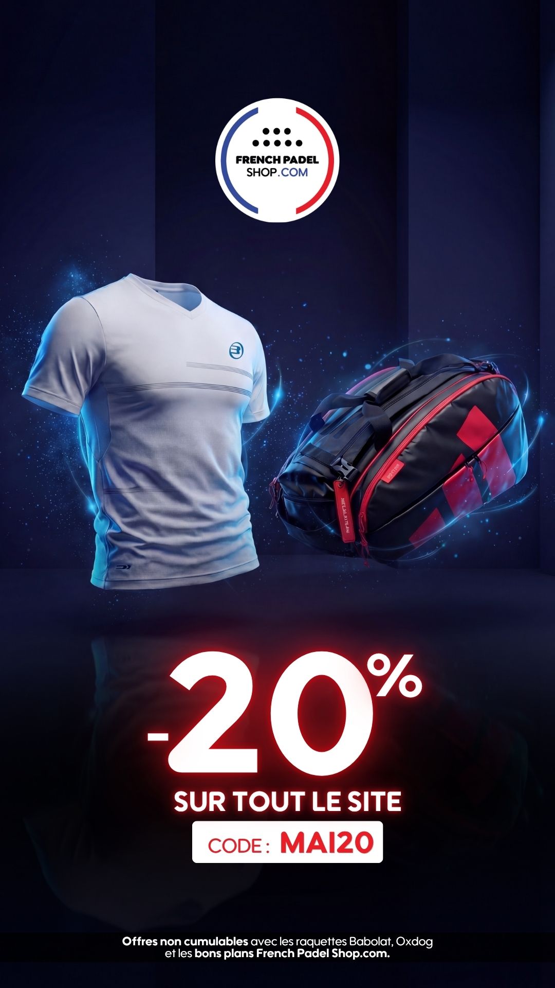 French Padel Shop Facebook ad from May 13, 2026