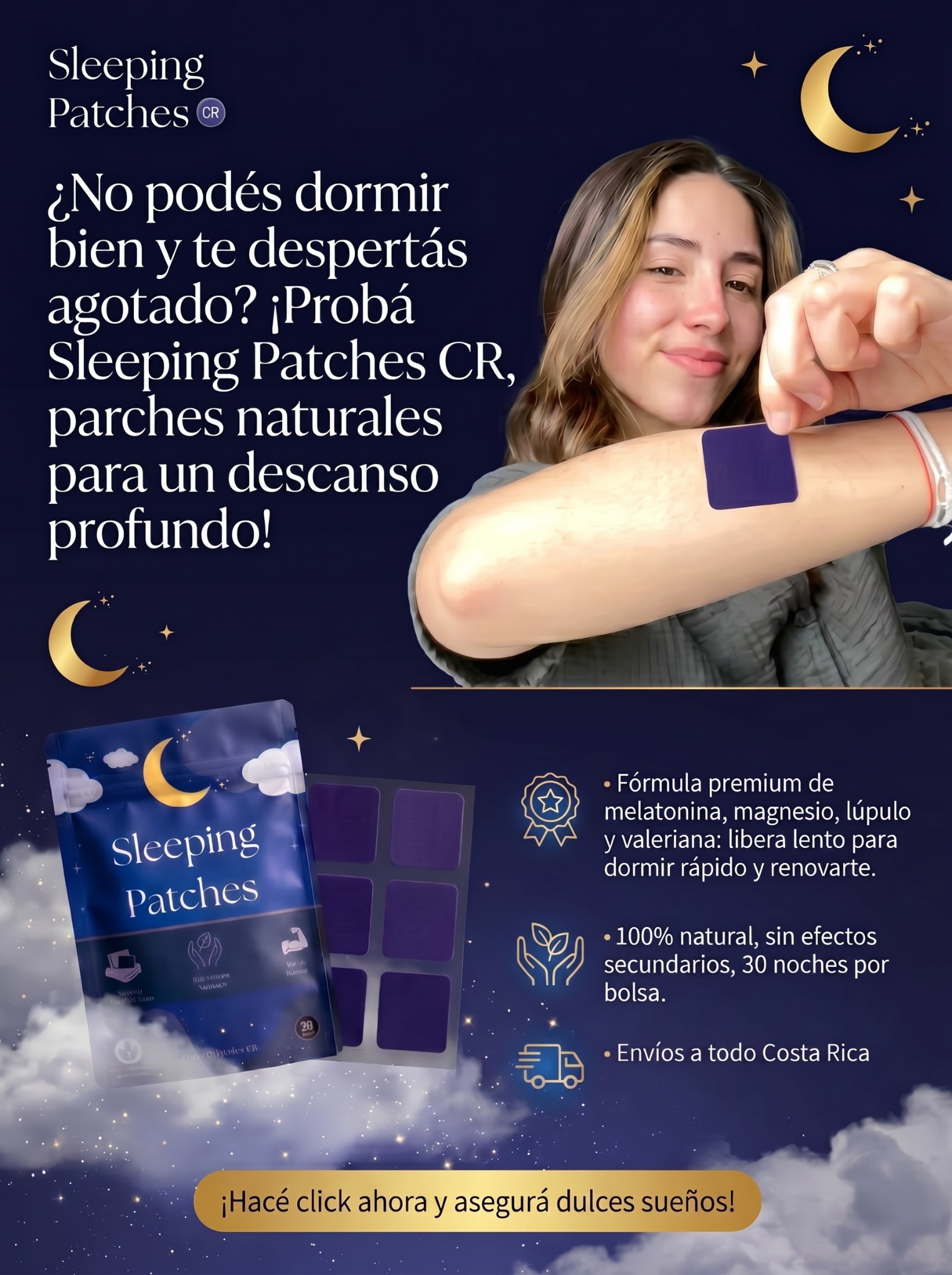 Sleeping Patches Facebook ad: Instagram