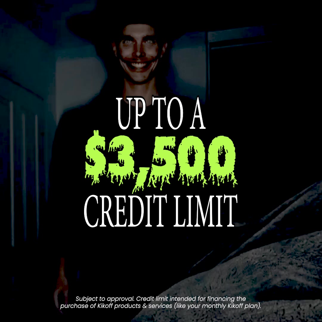 Kikoff Facebook ad: Zero interest. No credit check.