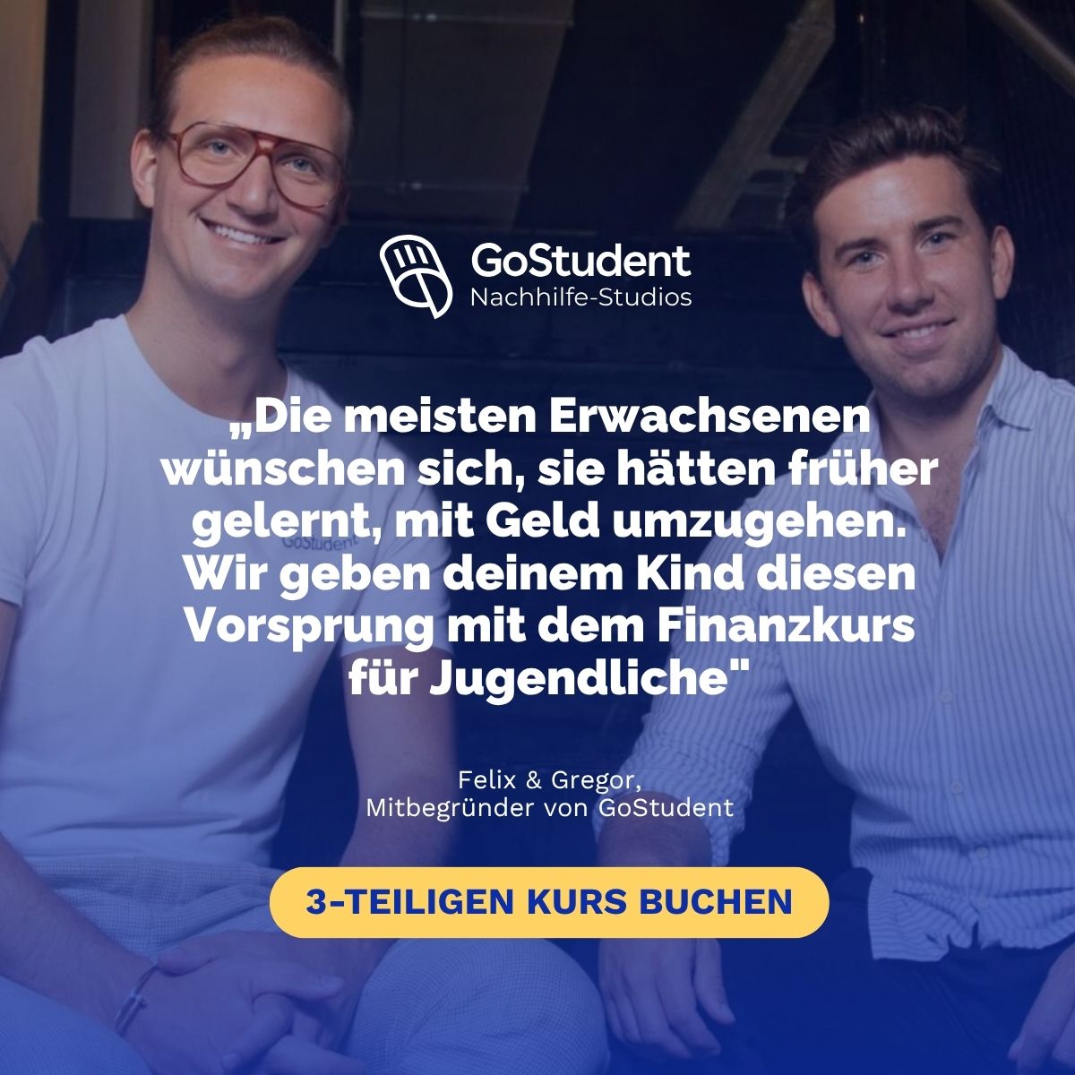 GoStudent Facebook ad: Probeeinheit buchen