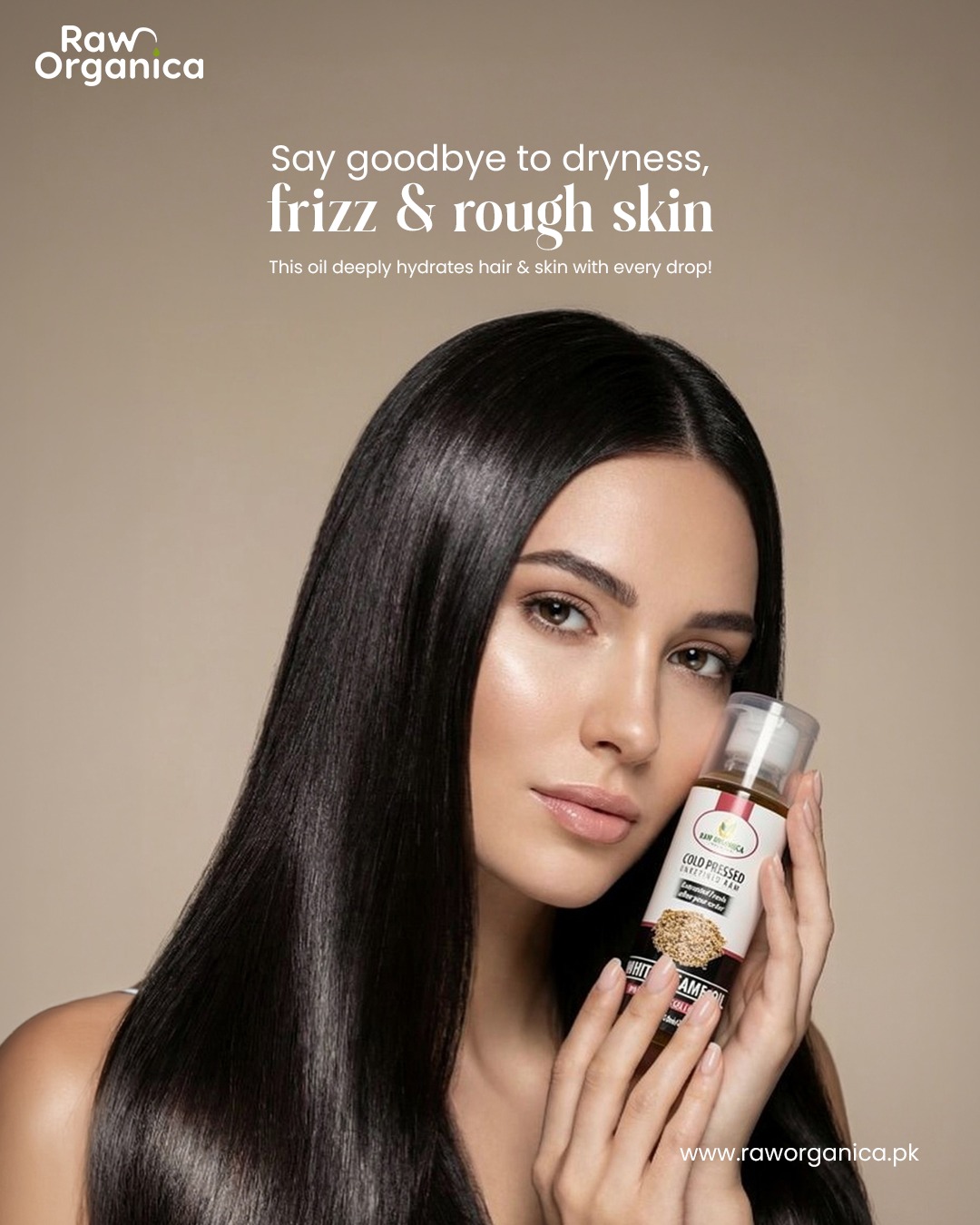 Raw Organica Pakistan Facebook ad: Cold Pressed Oils