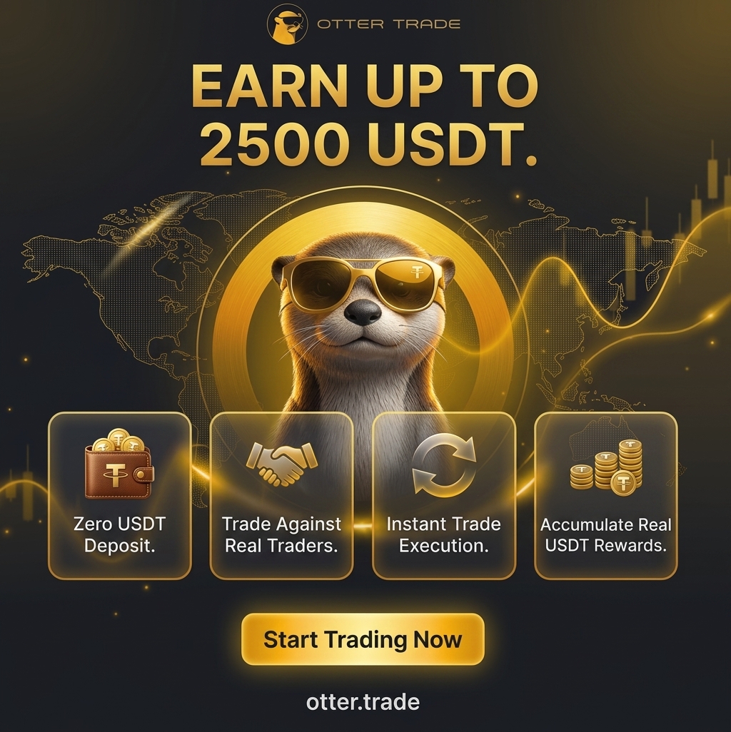Otter.Trade Facebook ad: Trade Smart. Compete & Earn Up to 2500 USDT