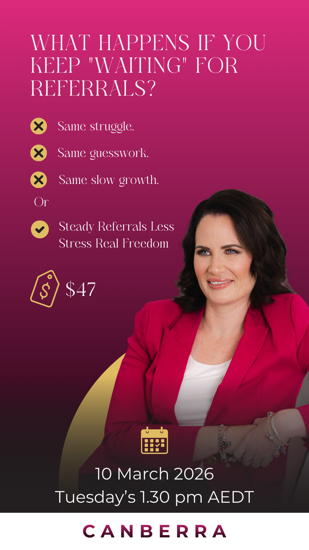 Vanessa Norman Facebook ad: The 3-Part NDIS Referrals Framework