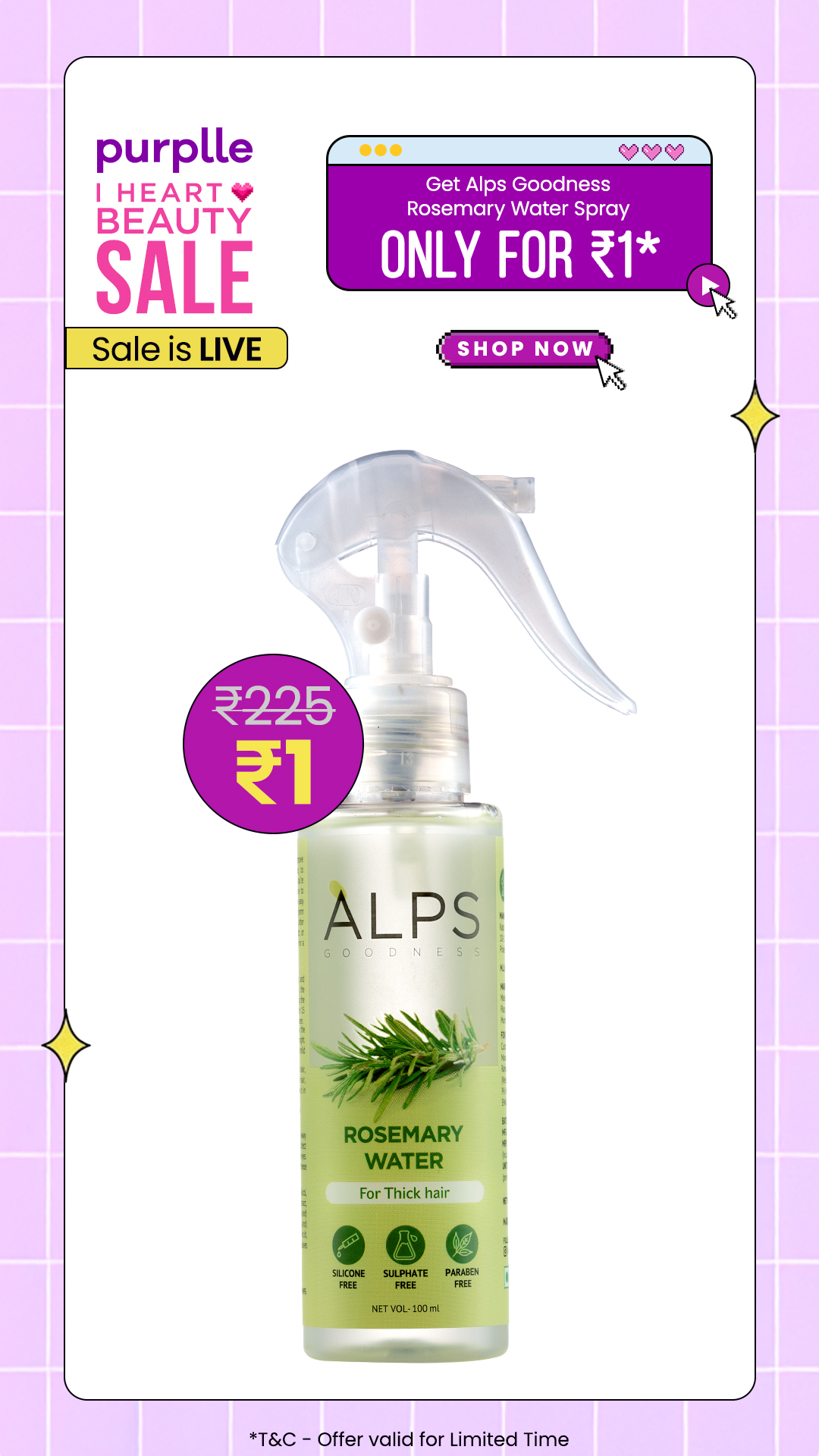 Purplle beauty Facebook ad
