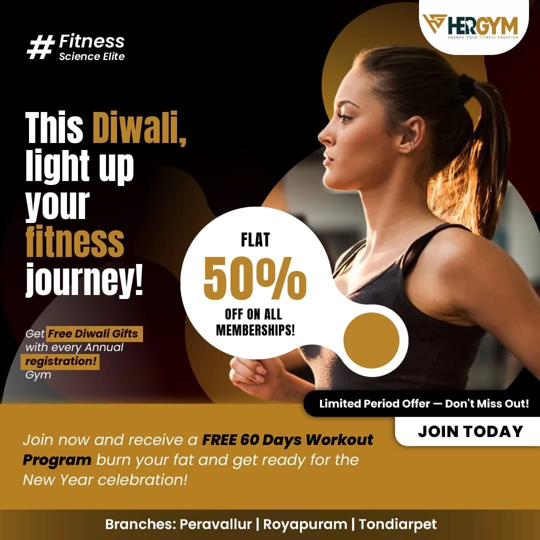 ramesh_ceo_c3fit_hergym Facebook ad: This Diwali, light up your fitness journey with…