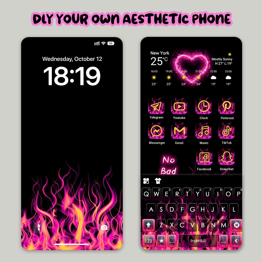 Pink RGB Theme Facebook ad