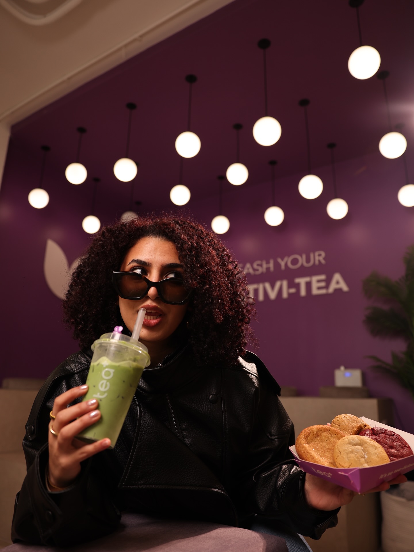 Tea Plus - Bubble Tea House Facebook ad: Main character energy.