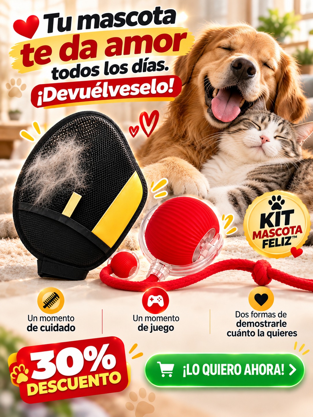 Emay Facebook ad: ¡COMPRAR MI KIT MASCOTA FELIZ!