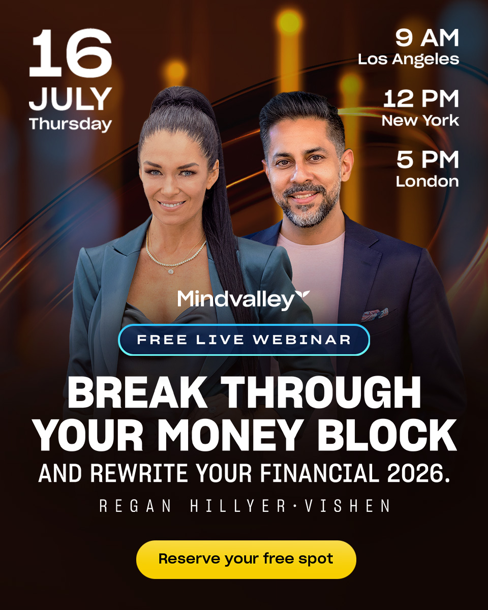 Mindvalley Facebook ad: It's Not a Money Problem