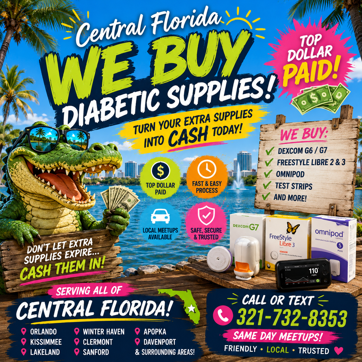 Test Strip Depot- Cash For Diabetic Supplies  Facebook ad
